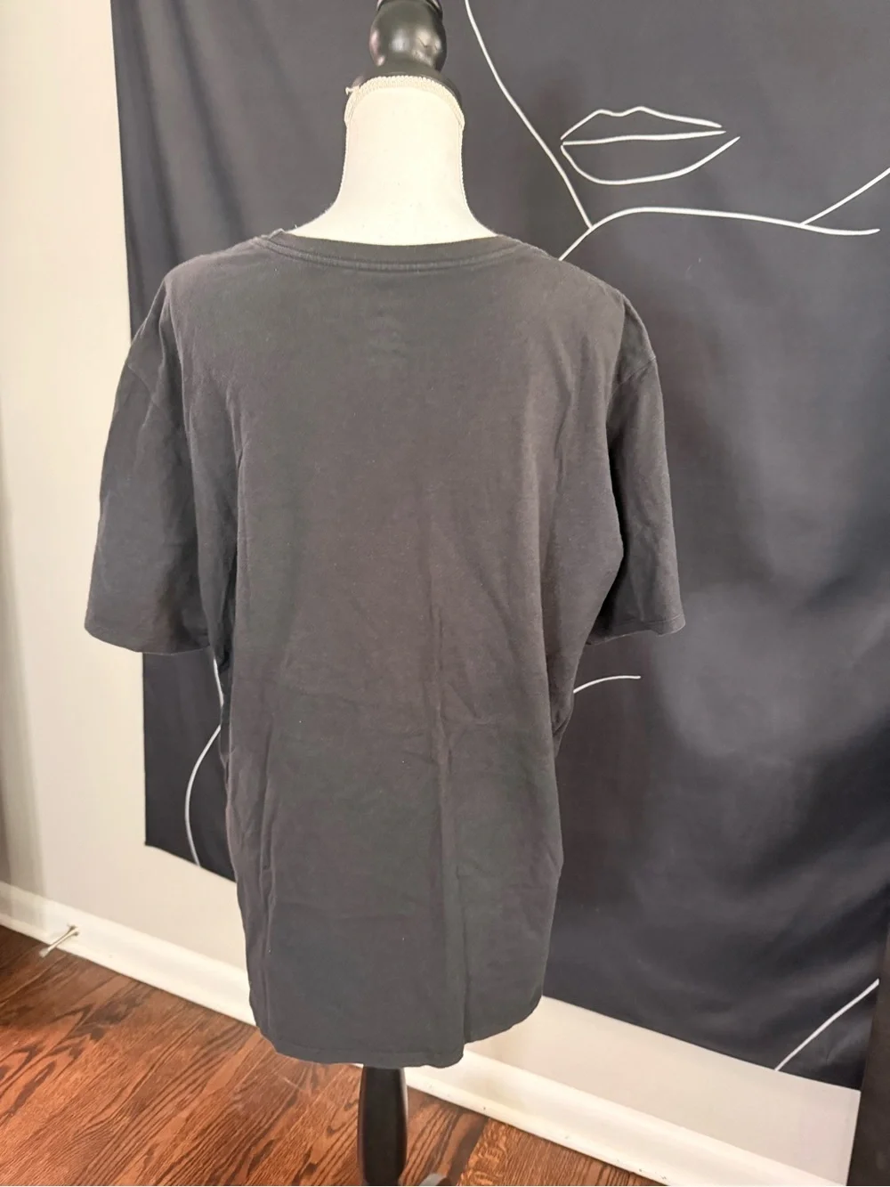 Jordan Black Tee with Green Camo Jumpman Graphic